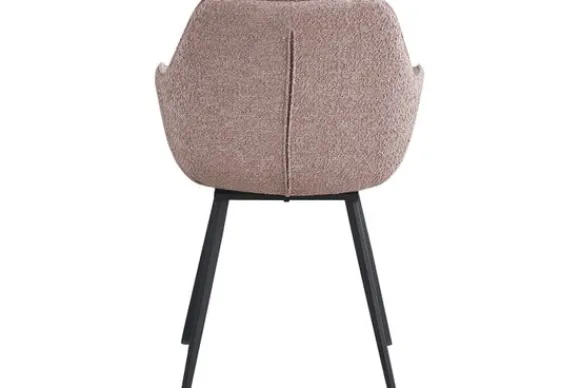 Eetkamerstoel Boucle Vintage Pink Luca Eetkamerstoelen