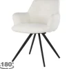 New Eetkamerstoel Boucle White Doreen Eetkamerstoelen