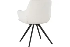 New Eetkamerstoel Boucle White Doreen Eetkamerstoelen