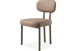 Online Eetkamerstoel Bull Liver - Anodic Brown Ravon Eetkamerstoelen