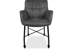 Eetkamerstoel Chicago Anthracite 11 Vanity Eetkamerstoelen