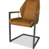 Sale Eetkamerstoel cognac Cara Eetkamerstoelen