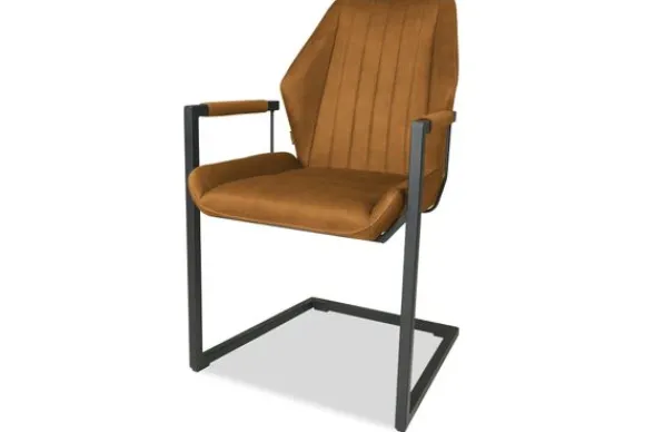 Sale Eetkamerstoel cognac Cara Eetkamerstoelen