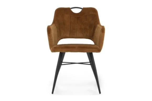 Best Eetkamerstoel cognac Tirza Eetkamerstoelen
