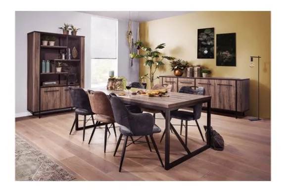 Best Eetkamerstoel cognac Tirza Eetkamerstoelen