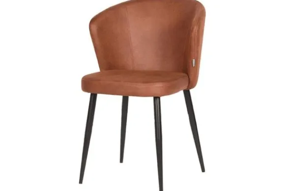 Discount Eetkamerstoel Cognac UK-30.166 Wave Eetkamerstoelen