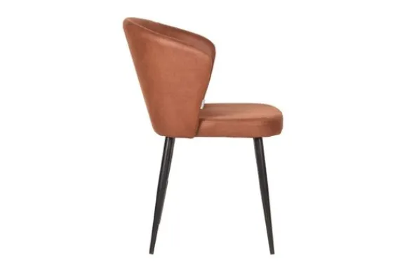 Discount Eetkamerstoel Cognac UK-30.166 Wave Eetkamerstoelen