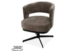 Outlet Eetkamerstoel Cremona Fur Taupe Verto Eetkamerstoelen