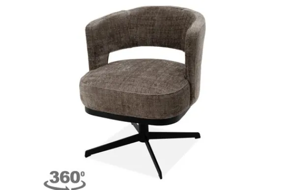 Outlet Eetkamerstoel Cremona Fur Taupe Verto Eetkamerstoelen