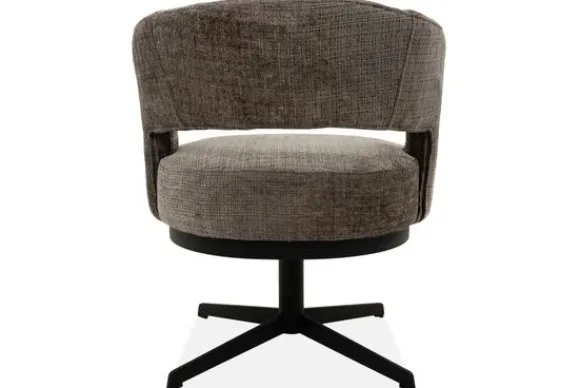 Outlet Eetkamerstoel Cremona Fur Taupe Verto Eetkamerstoelen