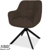 Eetkamerstoel Dark Brown Alba Eetkamerstoelen