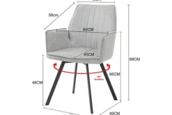 Sale Eetkamerstoel Grey Louise Eetkamerstoelen