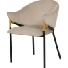 Outlet Eetkamerstoel S4578 Khaki Velvet Eetkamerstoelen