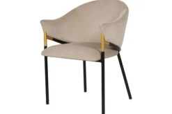 Outlet Eetkamerstoel S4578 Khaki Velvet Eetkamerstoelen
