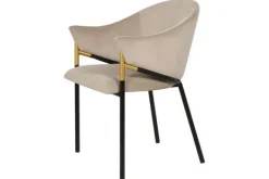 Outlet Eetkamerstoel S4578 Khaki Velvet Eetkamerstoelen