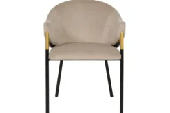 Outlet Eetkamerstoel S4578 Khaki Velvet Eetkamerstoelen