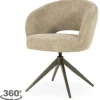 Hot Eetkamerstoel Taupe 96475 Alissa Eetkamerstoelen