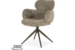 Eetkamerstoel Taupe 96503 Darcio Eetkamerstoelen