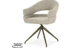 Discount Eetkamerstoel Taupe 96457 Hailey Eetkamerstoelen
