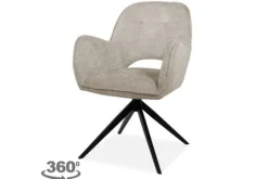 New Eetkamerstoel Taupe Alicia Eetkamerstoelen