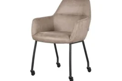 New Eetkamerstoel Taupe IH-50.198 Lenny Eetkamerstoelen