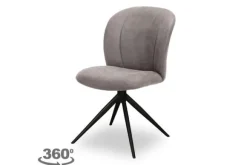 Outlet Eetkamerstoel Taupe Micro Suede DX-74.024 Kimo Eetkamerstoelen