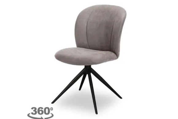 Outlet Eetkamerstoel Taupe Micro Suede DX-74.024 Kimo Eetkamerstoelen