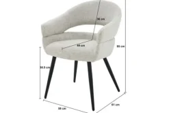 Clearance Eetkamerstoel Toffee Megan Eetkamerstoelen