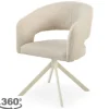 Sale Eetkamerstoel Tyler Cream - beige Ekoda Eetkamerstoelen