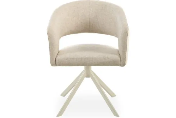 Sale Eetkamerstoel Tyler Cream - beige Ekoda Eetkamerstoelen