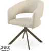 Sale Eetkamerstoel Tyler Cream - bruin Ekoda Eetkamerstoelen