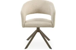 Sale Eetkamerstoel Tyler Cream - bruin Ekoda Eetkamerstoelen