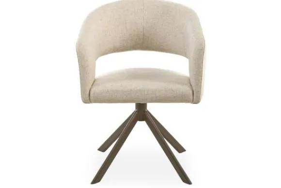 Sale Eetkamerstoel Tyler Cream - bruin Ekoda Eetkamerstoelen