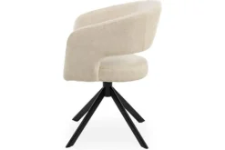 Eetkamerstoel Tyler Cream - zwart Ekoda Eetkamerstoelen