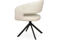 Eetkamerstoel Tyler Cream - zwart Ekoda Eetkamerstoelen