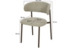 Best Eetkamerstoel Walnut Micah Eetkamerstoelen