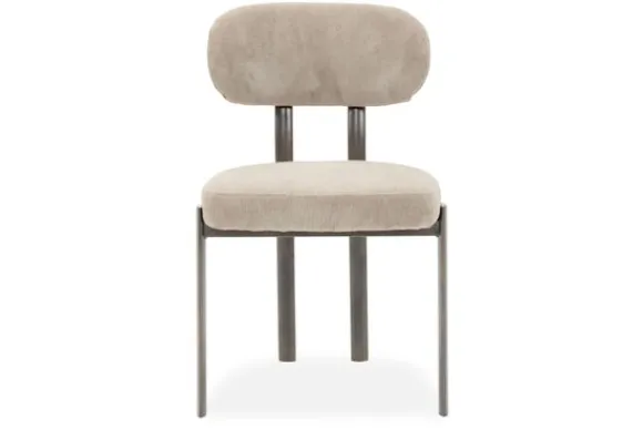 Clearance Eetkamerstoel Wave Beige - Anodic Brown Ravon Eetkamerstoelen