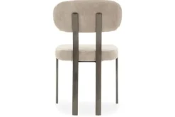 Clearance Eetkamerstoel Wave Beige - Anodic Brown Ravon Eetkamerstoelen