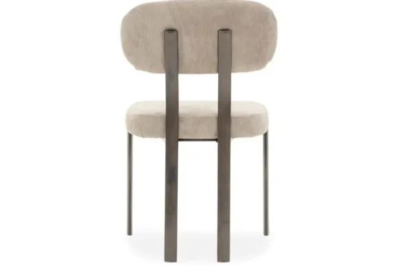 Clearance Eetkamerstoel Wave Beige - Anodic Brown Ravon Eetkamerstoelen