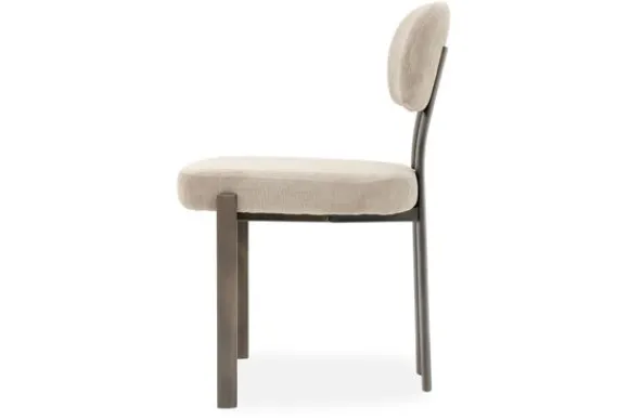Clearance Eetkamerstoel Wave Beige - Anodic Brown Ravon Eetkamerstoelen