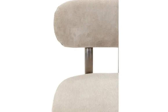 Clearance Eetkamerstoel Wave Beige - Anodic Brown Ravon Eetkamerstoelen