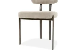 Clearance Eetkamerstoel Wave Beige - Anodic Brown Ravon Eetkamerstoelen