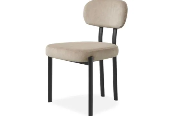 Eetkamerstoel Wave Beige - Black Ravon Eetkamerstoelen
