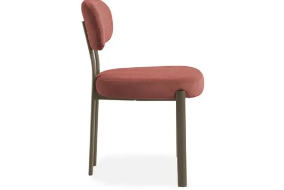 Clearance Eetkamerstoel Wave Burned Orange - Anodic Brown Ravon Eetkamerstoelen