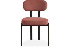 Discount Eetkamerstoel Wave Burned Orange - Black Ravon Eetkamerstoelen