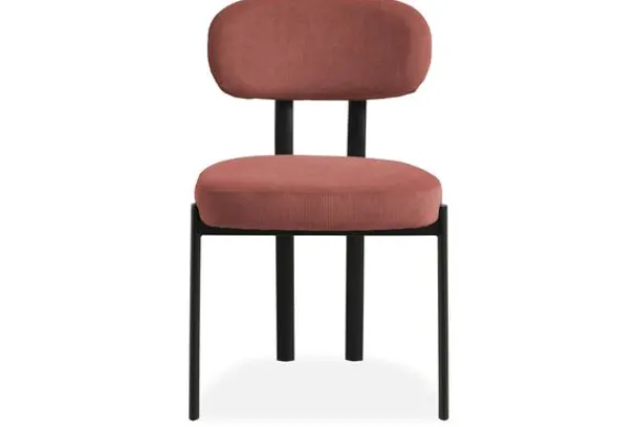 Discount Eetkamerstoel Wave Burned Orange - Black Ravon Eetkamerstoelen
