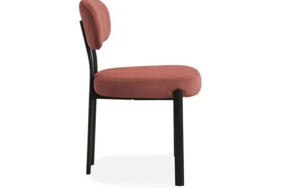 Discount Eetkamerstoel Wave Burned Orange - Black Ravon Eetkamerstoelen