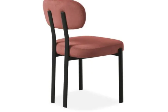Discount Eetkamerstoel Wave Burned Orange - Black Ravon Eetkamerstoelen