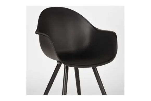 Online Eetkamerstoel Zwart FF-45.006 Luca Eetkamerstoelen