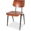 Clearance Eetkamerstoel Zwart metaal HH-90.000 Eetkamerstoelen